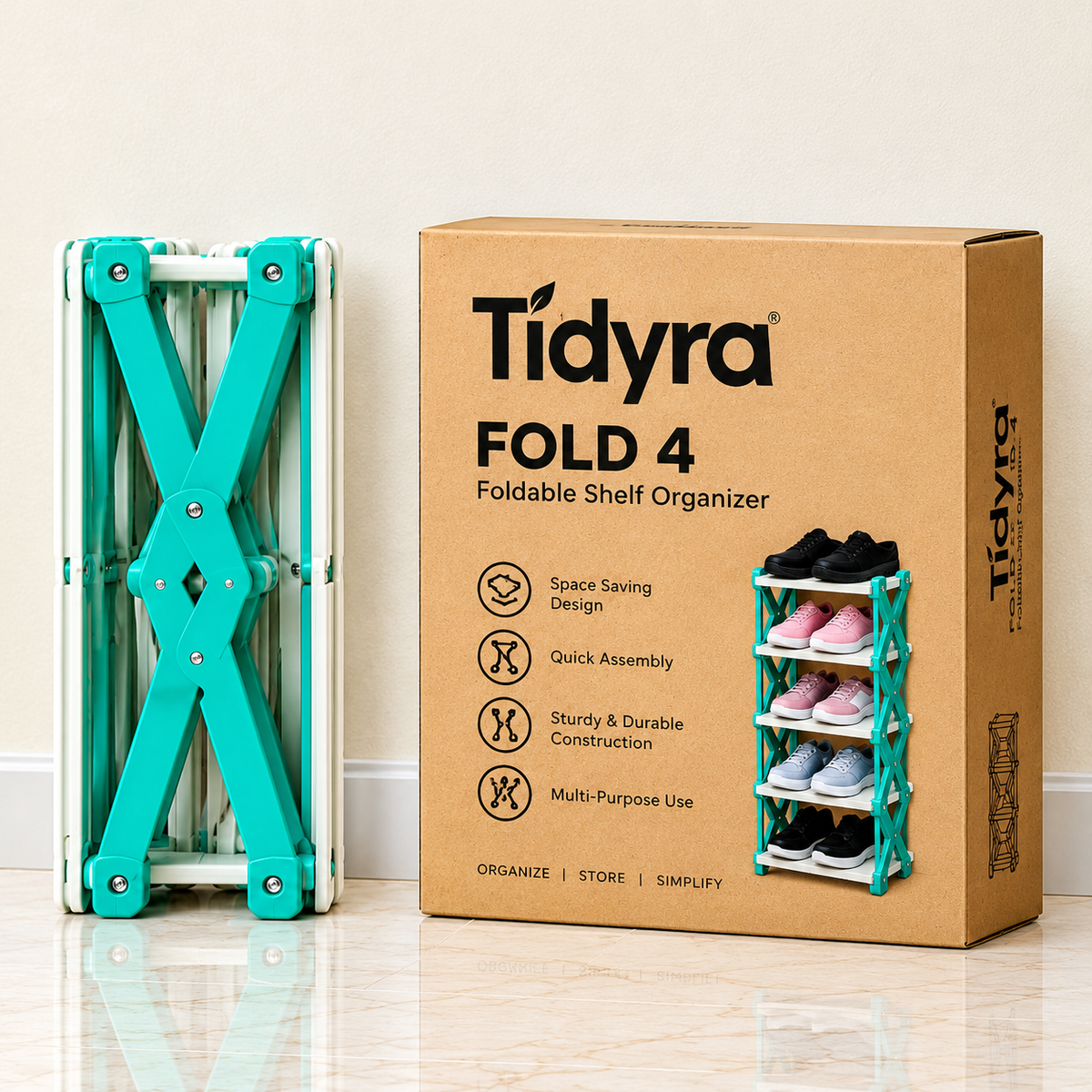Tidyra Foldable Shoe Rack